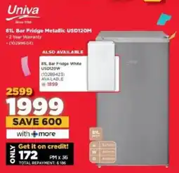 HiFi Corp Univa Bar Fridge Metallic USD120M offer