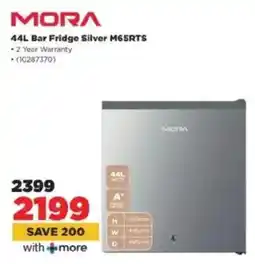 HiFi Corp MORA Bar Fridge Silver M65RTS offer