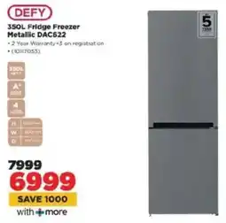 HiFi Corp DEFY Fridge Freezer Metallic DAC622 offer
