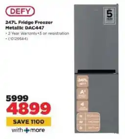 HiFi Corp DEFY Fridge Freezer Metallic DAC447 offer