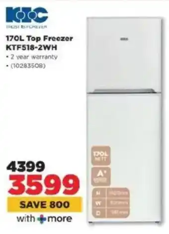 HiFi Corp KIC Top Freezer KTF518-2WH offer