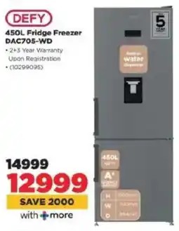 HiFi Corp DEFY Fridge Freezer DAC705-WD offer