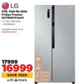 HiFi Corp LG Side-By-Side Fridge Freezer offer