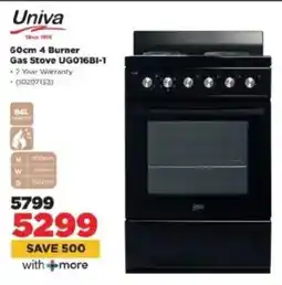 HiFi Corp Univa 4 Burner Gas Stove UG016BI-1 offer