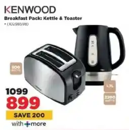 HiFi Corp KENWOOD Breakfast Pack Kettle & Toaster offer