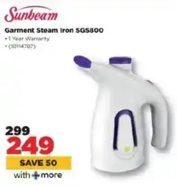 HiFi Corp Sunbeam Garment Steam Iron SGS800 offer