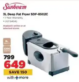HiFi Corp Sunbeam Deep Fat Fryer SDF-8502C offer