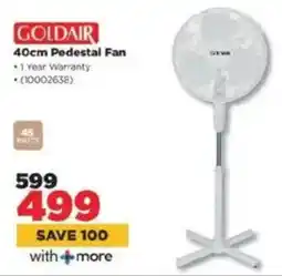 HiFi Corp GOLDAIR 40cm Pedestal Fan offer