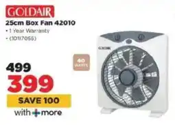 HiFi Corp GOLDAIR 25cm Box Fan 42010 offer