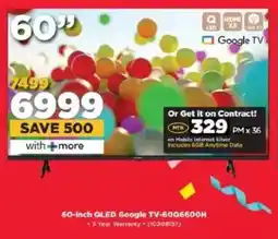 HiFi Corp SKYWORTH 60-inch QLED Google TV-6006600H offer