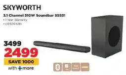 HiFi Corp SKYWORTH 3.1 Channel 510W Soundbar SS531 offer