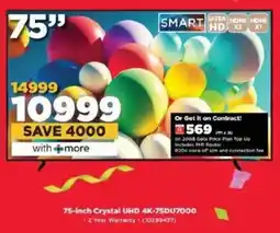 HiFi Corp SAMSUNG 75-inch Crystal UHD 4K-75DU7000 offer