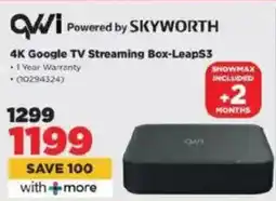 HiFi Corp QVWI 4K Google TV Streaming Box-Leaps3 offer