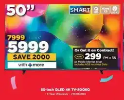 HiFi Corp Hisense 50-inch QLED 4K TV-50Q6Q offer