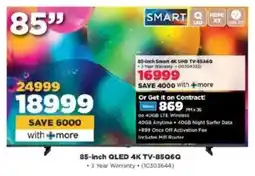 HiFi Corp Hisense 85-inch QLED 4K TV-85Q6Q offer