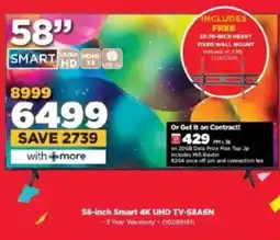 HiFi Corp Hisense 58-inch Smart 4K UHD TV-58A6N offer