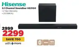 HiFi Corp Hisense 3.1 Channel Soundbar HS3100 offer