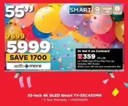 HiFi Corp TOSHIBA 55-inch 4K QLED Smart TV-55C450MN offer