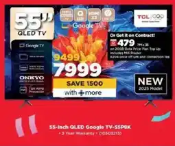 HiFi Corp TCL 55-inch QLED Google TV-55P8K offer