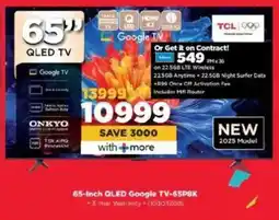 HiFi Corp TCL 65-Inch QLED Google TV-65P8K offer