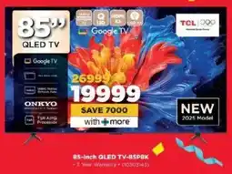 HiFi Corp TCL 85-inch QLED TV-85P8K offer