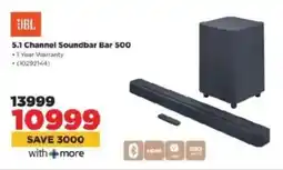 HiFi Corp JBL 5.1 Channel Soundbar Bar 500 offer