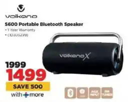 HiFi Corp Volkano S600 Portable Bluetooth Speaker offer