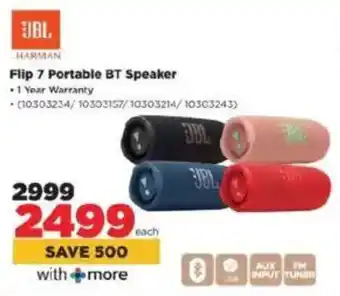 HiFi Corp JBL Flip 7 Portable BT Speaker offer