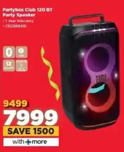 HiFi Corp JBL Partybox Club 120 BT Party Speaker offer