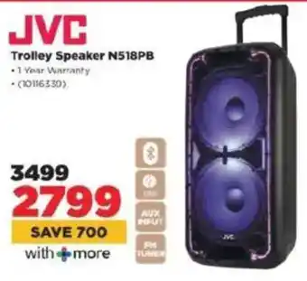 HiFi Corp JVC Trolley Speaker N518PB offer