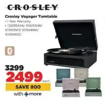 HiFi Corp Crosley Voyager Turntable offer