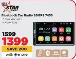 HiFi Corp Digital Star Sound Bluetooth Car Radio SSMPS 7455 offer