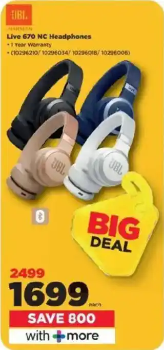 HiFi Corp JBL Live 670 NC Headphones offer