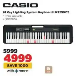 HiFi Corp Casio 61 Key Lighting System Keyboard offer