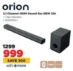 HiFi Corp Orion 2.1 Channel HDMI Sound Bar SBW 120 offer