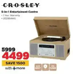 HiFi Corp Crosley 5-in-1 Entertainent Centre offer