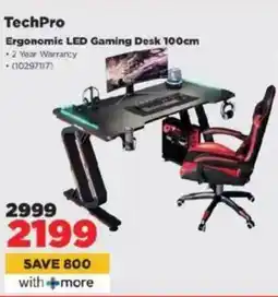 HiFi Corp TechPro Ergonomic LED Gaming Desk offer