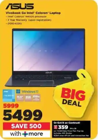 HiFi Corp ASUS Vivobook Go Intel Celeron Laptop offer
