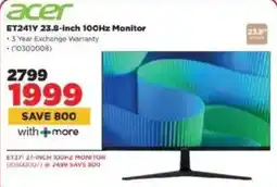 HiFi Corp Acer ET241Y 23.8-inch 100Hz Monitor offer