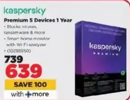 HiFi Corp Kaspersky Premium 5 Devices 1 Year offer