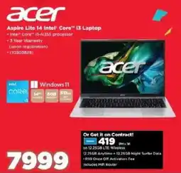 HiFi Corp Acer Aspire Lite 14 Intel Core i3 Laptop offer