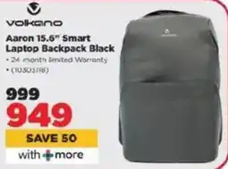 HiFi Corp Volkano Aaron 15.6" Smart Laptop Backpack Black offer