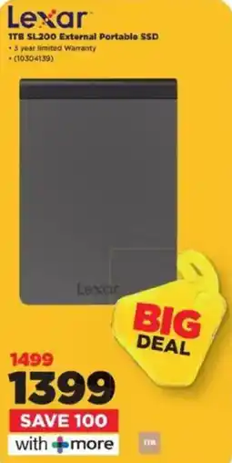 HiFi Corp Lexar 1TB SL200 External Portable SSD offer