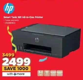 HiFi Corp HP Smart Tank 581 All-in-One Printer offer