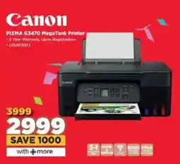 HiFi Corp Canon PIXMA G3470 MegaTank Printer offer