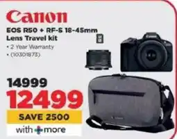 HiFi Corp Canon EOS R50 + RF-S 18-45mm Lens Travel kit offer