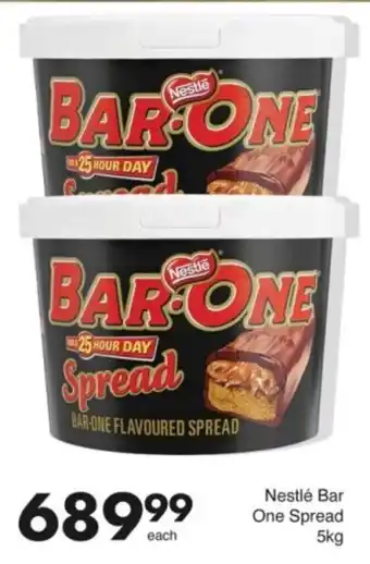 Save Hyper Nestlé Bar One Spread offer