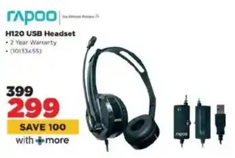 HiFi Corp Rapoo H120 USB Headset offer