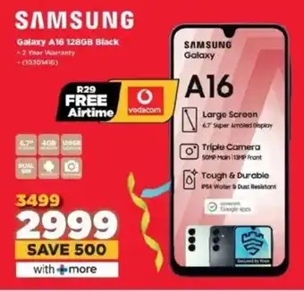 HiFi Corp SAMSUNG Galaxy A16 128GB Black offer