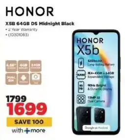HiFi Corp HONOR X5B 64GB DS Midnight Black offer